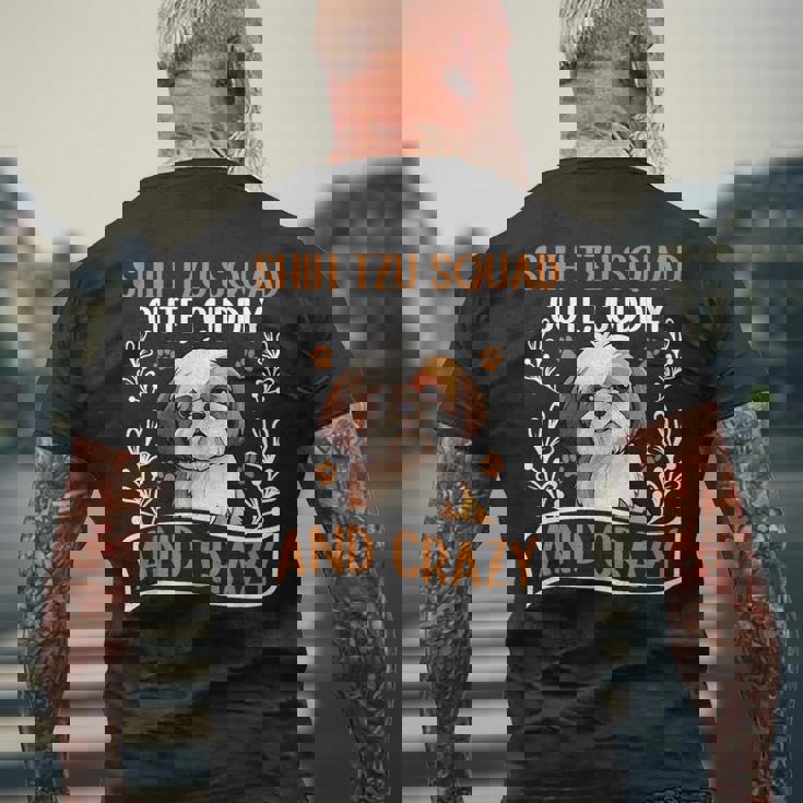 シーズー犬の面白いことわざ メンズTシャツ バックプリント 高齢者への贈り物