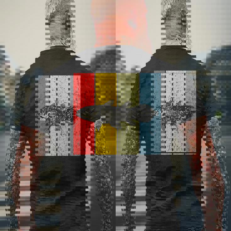 シーラカンスレトロ メンズTシャツ バックプリント 高齢者への贈り物