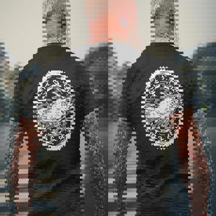 シーラカンス魚類古生物学者生物学者科学者動物園飼育員 メンズTシャツ バックプリント 高齢者への贈り物