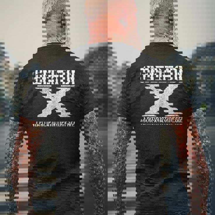 ジェネレーションx メンズTシャツ バックプリント 高齢者への贈り物