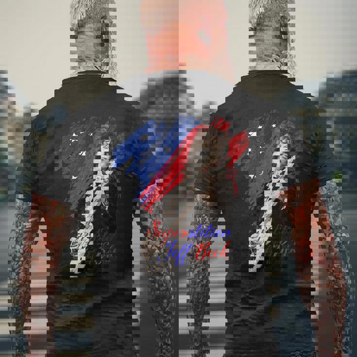 ジェフベック_003 メンズTシャツ バックプリント 高齢者への贈り物