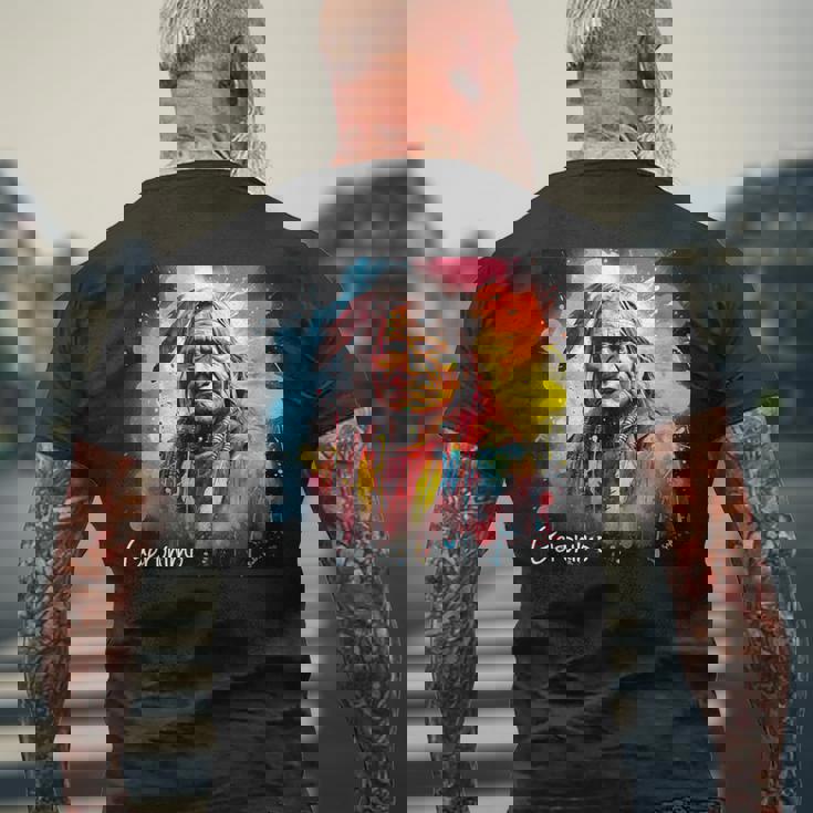 ジェロニモ メンズTシャツ バックプリント 高齢者への贈り物