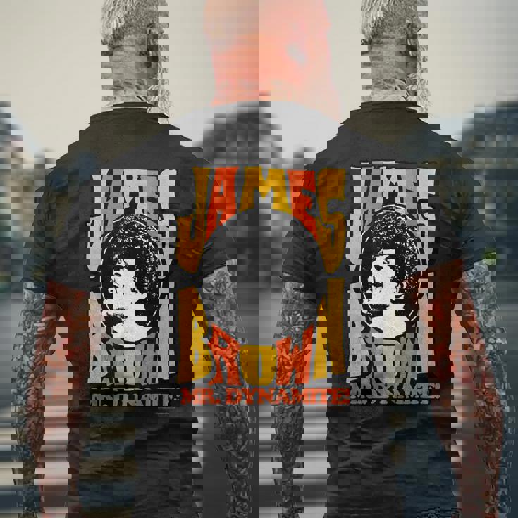 ジェームズ・ブラウン ミスター・ダイナマイト メンズTシャツ バックプリント 高齢者への贈り物