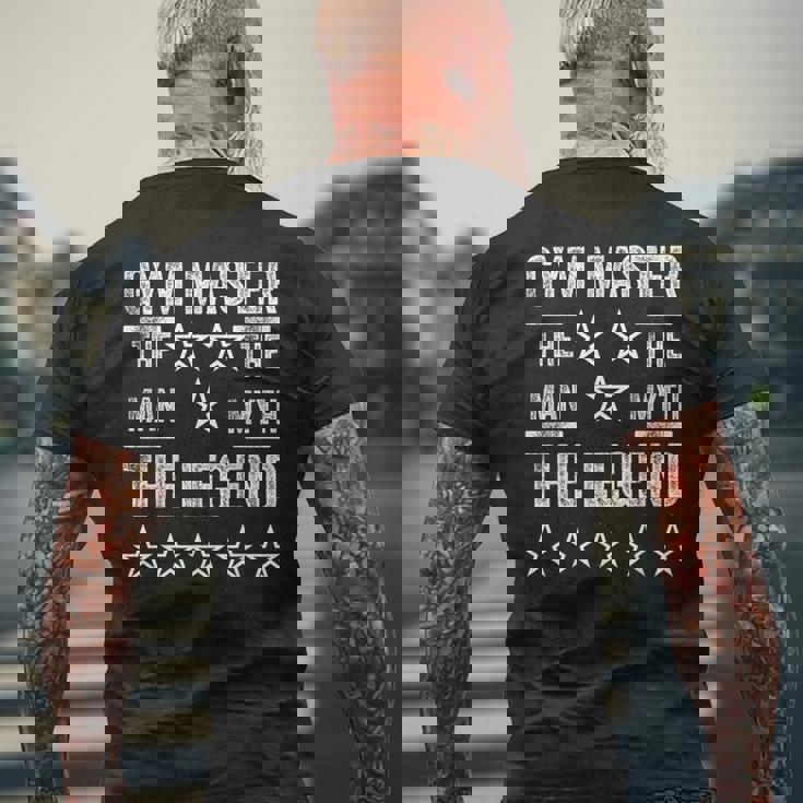 ジムマスターザマンザミスザレジェンド メンズTシャツ バックプリント 高齢者への贈り物