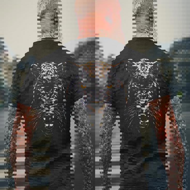 ジャガー アニマル ビンテージスタイル メンズTシャツ バックプリント 高齢者への贈り物