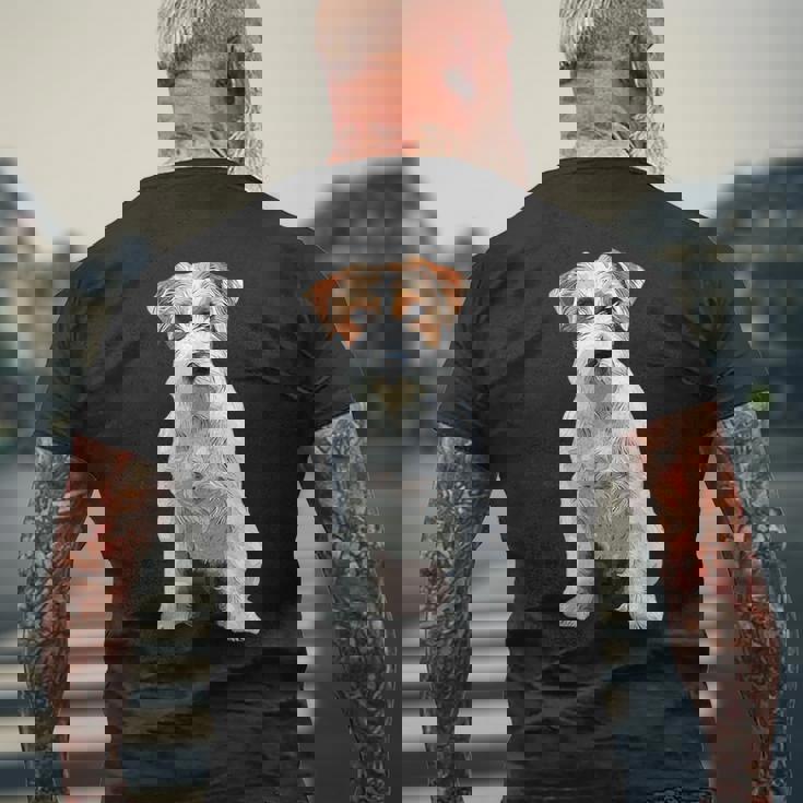 ジャックラッセルテリア ラフコート メンズTシャツ バックプリント 高齢者への贈り物