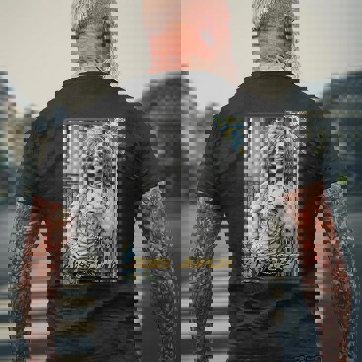 ジャニスジョプリン_002 メンズTシャツ バックプリント 高齢者への贈り物