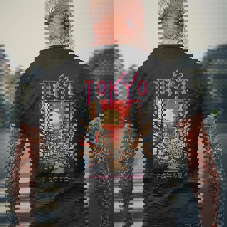 ジャパニーズストリート メンズTシャツ バックプリント 高齢者への贈り物