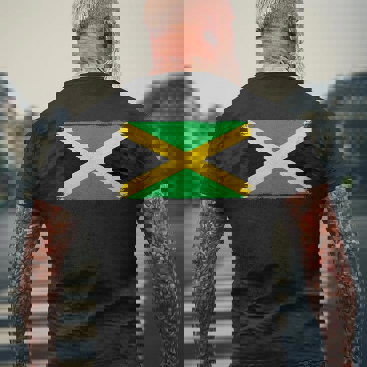 ジャマイカ国旗ジャマイカ メンズTシャツ バックプリント 高齢者への贈り物