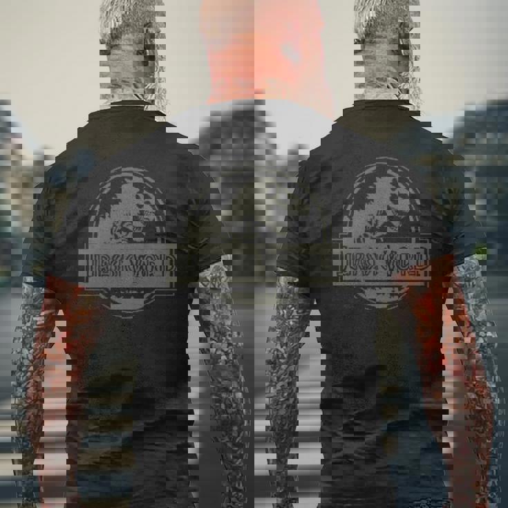 ジュラシック・パーク国立公園 トラック 公式ライセンス商品。 メンズTシャツ バックプリント 高齢者への贈り物