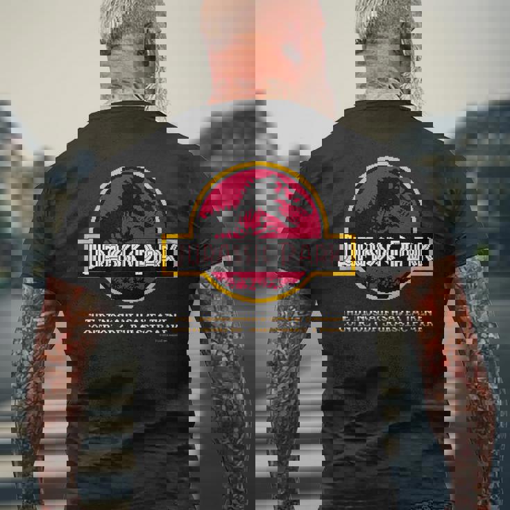 ジュラシック・ワールド Jurassic Parkpixel メンズTシャツ バックプリント 高齢者への贈り物