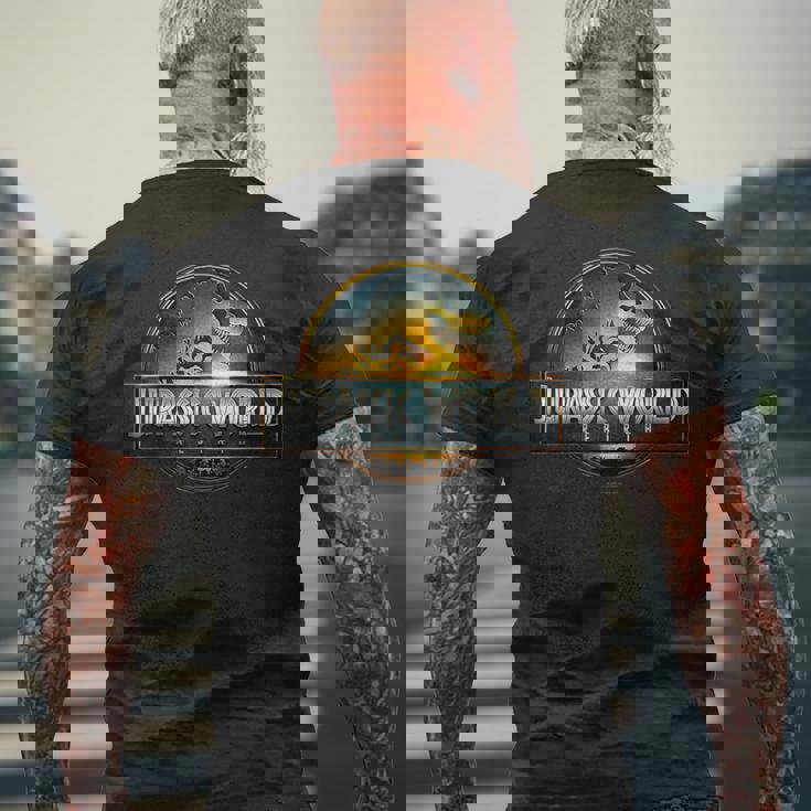 ジュラシック・ワールド リバース ムービーロゴ メンズTシャツ バックプリント 高齢者への贈り物