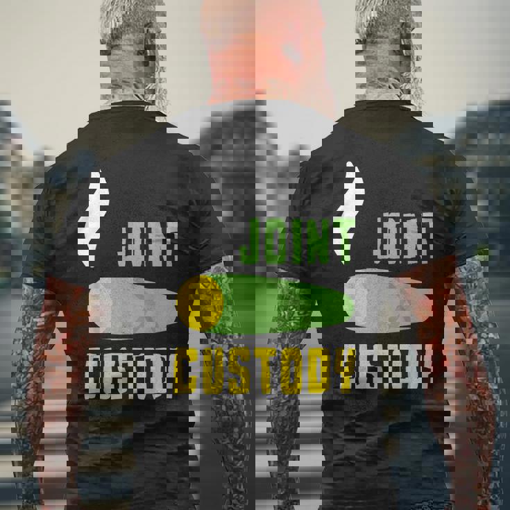 ジョイントカストディ マリファナウィード メンズTシャツ バックプリント 高齢者への贈り物