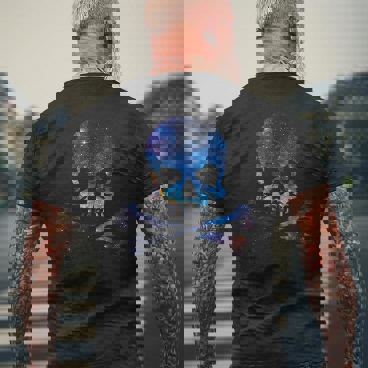 ジョリー・ロジャー シルエット ギャラクシー スカル＆クロスボーン メンズTシャツ バックプリント 高齢者への贈り物