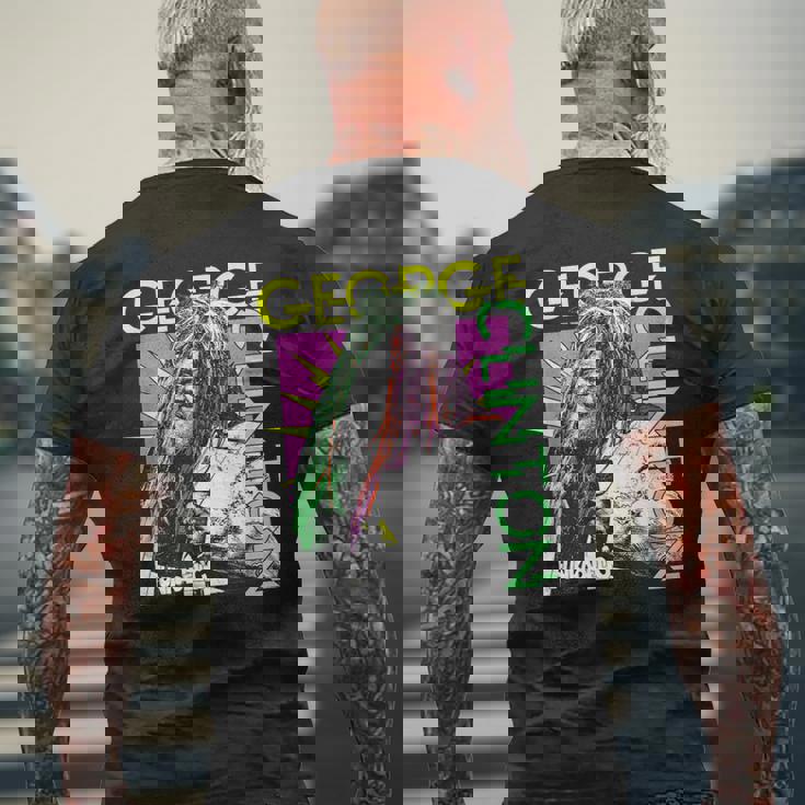 ジョージ・クリントン ファンカデリック コミック バースト メンズTシャツ バックプリント 高齢者への贈り物