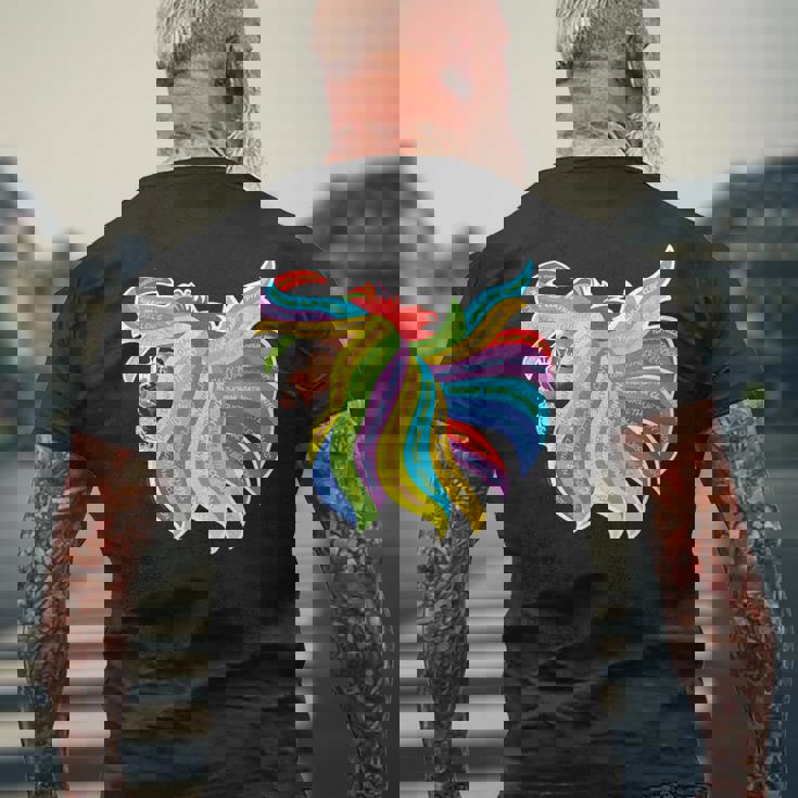 ジョージ・クリントン レインボーヘア メンズTシャツ バックプリント 高齢者への贈り物