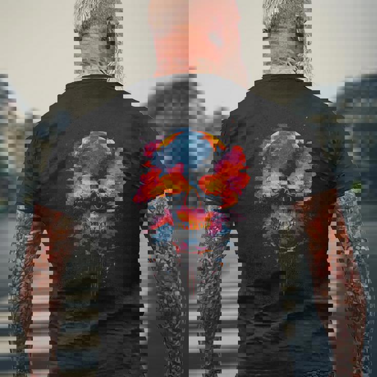 スカル メンズTシャツ バックプリント 高齢者への贈り物