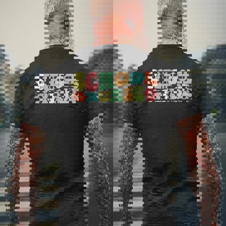 スクールナース メンズTシャツ バックプリント 高齢者への贈り物