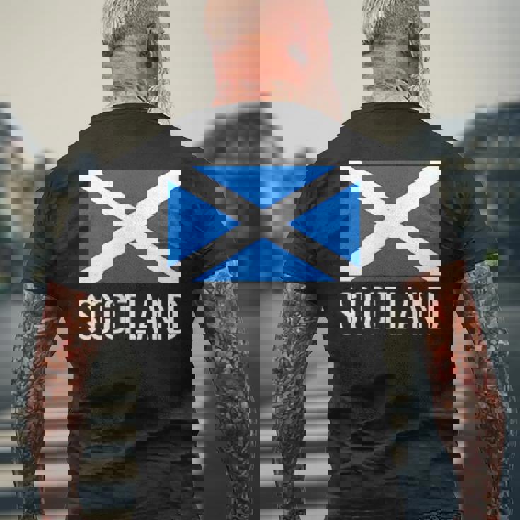 スコットランド国旗シャツ スコットランドサッカーシャツ 誇り高きスコッツマン メンズTシャツ バックプリント 高齢者への贈り物