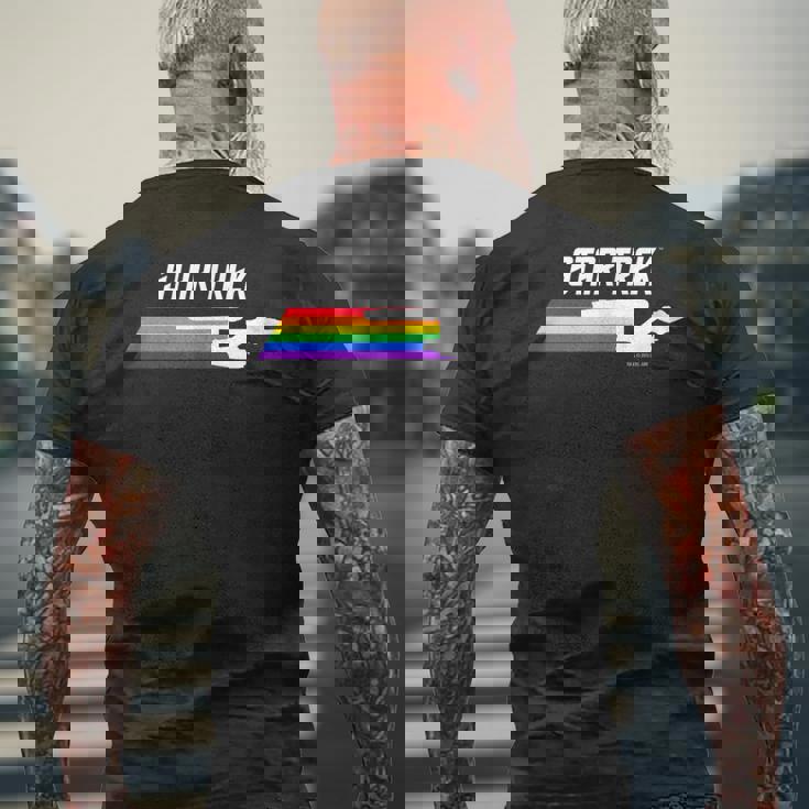 スタートレック オリジナルシリーズ プライド エンタープライズ メンズTシャツ バックプリント 高齢者への贈り物