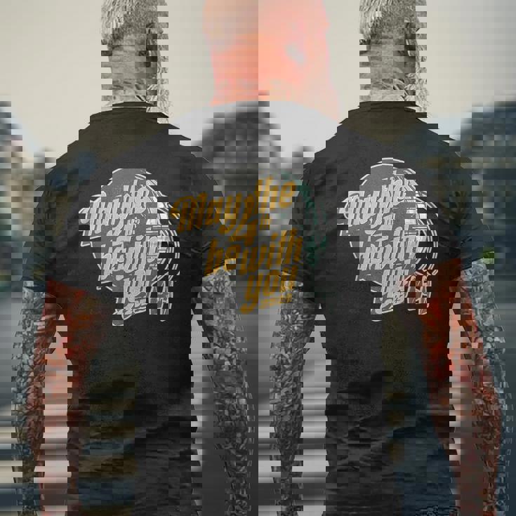 スター・ウォーズの日 May The 4Th Be With You 2025 デス・スター レトロ メンズTシャツ バックプリント 高齢者への贈り物