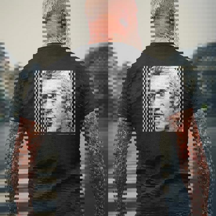 スティーブ・マックイーン ロンドン 1969 メンズTシャツ バックプリント 高齢者への贈り物