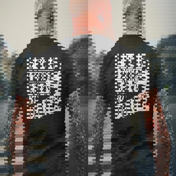 ストリートダンス ブレイクダンス メンズTシャツ バックプリント 高齢者への贈り物