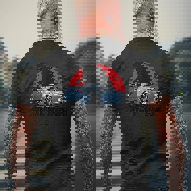 ストリートモンスター、日本の自動車レーシングモータースポーツ メンズTシャツ バックプリント 高齢者への贈り物