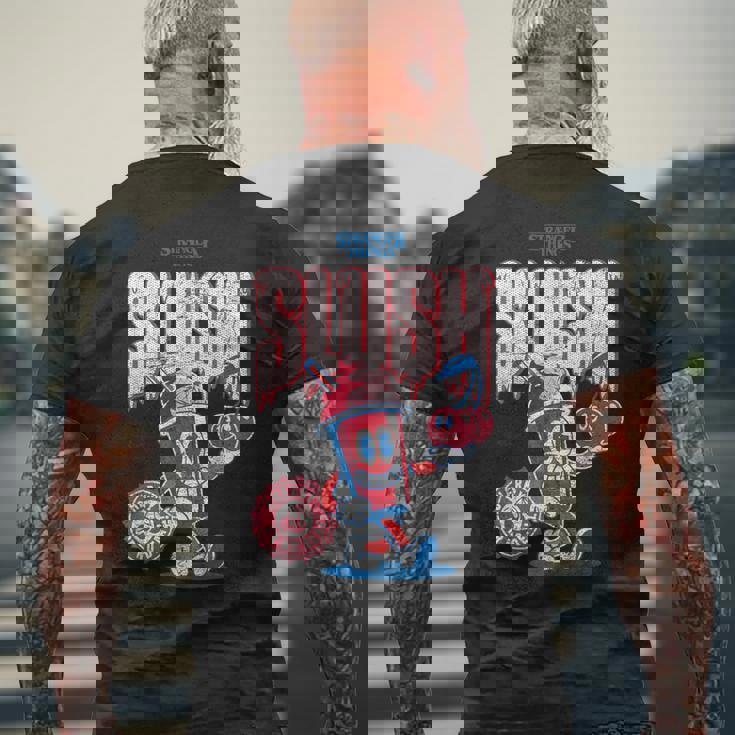 ストレンジャー・シングス スクープ アホイ プロモ スラッシュ チェリー ヴィンテージ 80年代 メンズTシャツ バックプリント 高齢者への贈り物