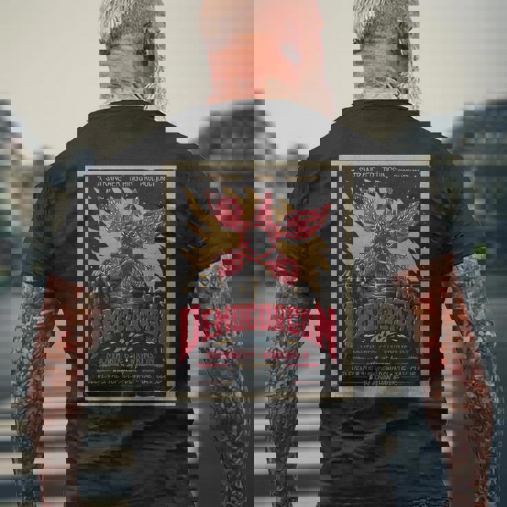 ストレンジャー・シングス ポスター Demogorgon Live Fan Memorabilia メンズTシャツ バックプリント 高齢者への贈り物