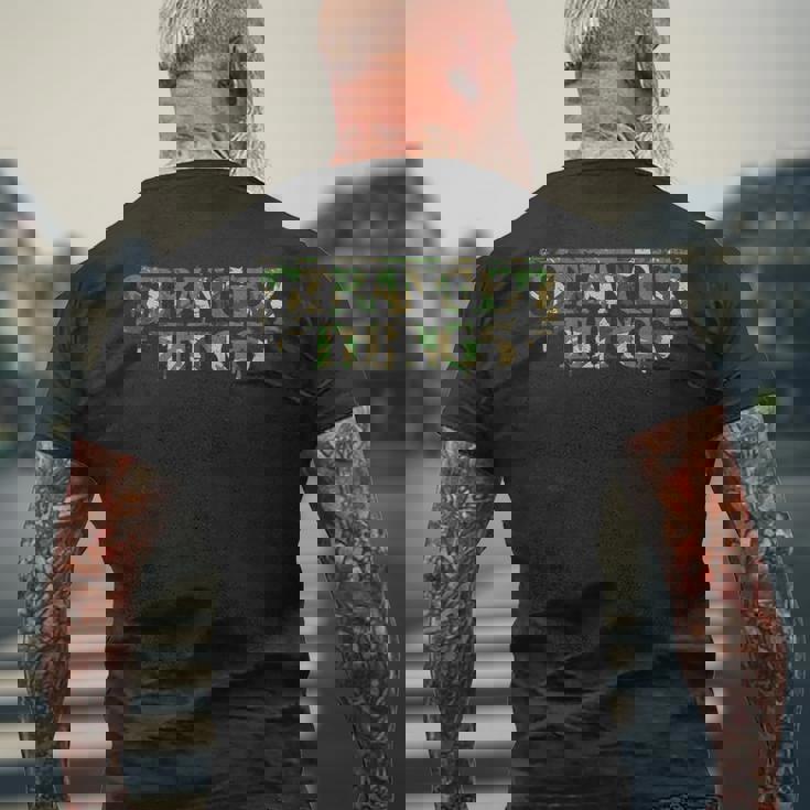 ストレンジャー・シングス ロゴ 迷彩 デモゴルゴン アンティーク調 逆さま メンズTシャツ バックプリント 高齢者への贈り物