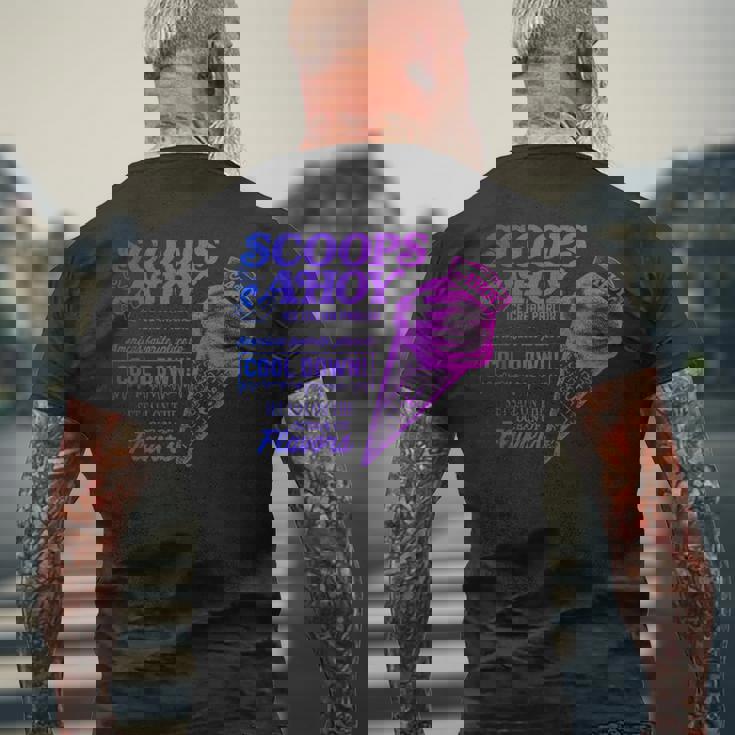 ストレンジャー・シングス ヴィンテージ スクープ アホイ アイスクリーム クールダウン ミーム メンズTシャツ バックプリント 高齢者への贈り物