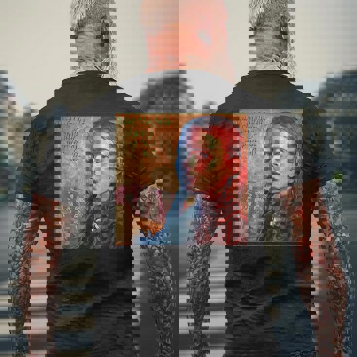 ストレンジャー・シングスリミックスマックス・スケーティング・アップ・ザット・ヒル・アート メンズTシャツ バックプリント 高齢者への贈り物