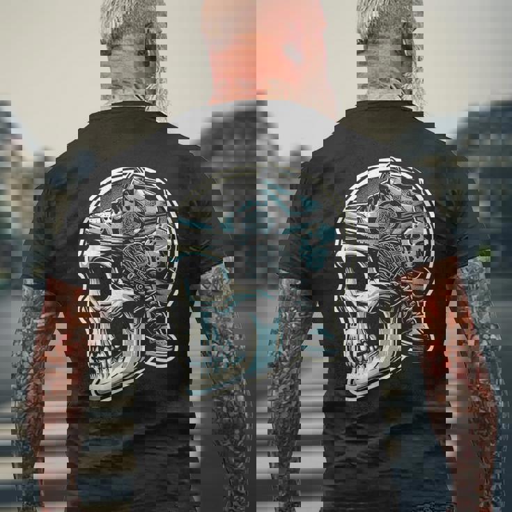 スニーカー ファン ムエルテ スカル メンズTシャツ バックプリント 高齢者への贈り物