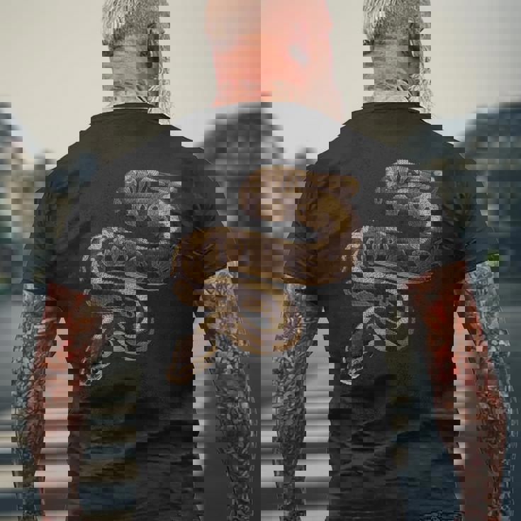 スネークキングパイソン メンズTシャツ バックプリント 高齢者への贈り物