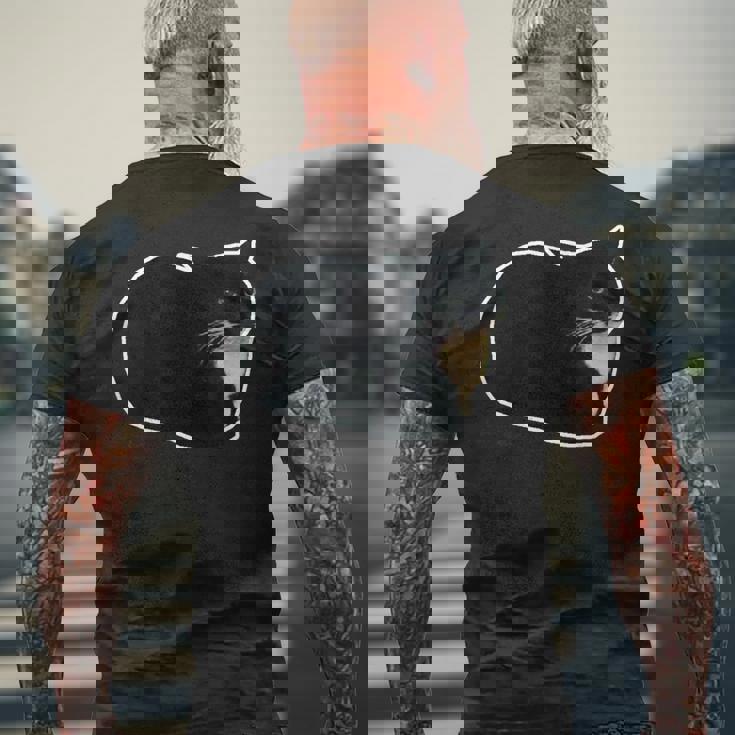 スピニング キャット ミーム マックスウェル ザ・キャット ミーム メンズTシャツ バックプリント 高齢者への贈り物