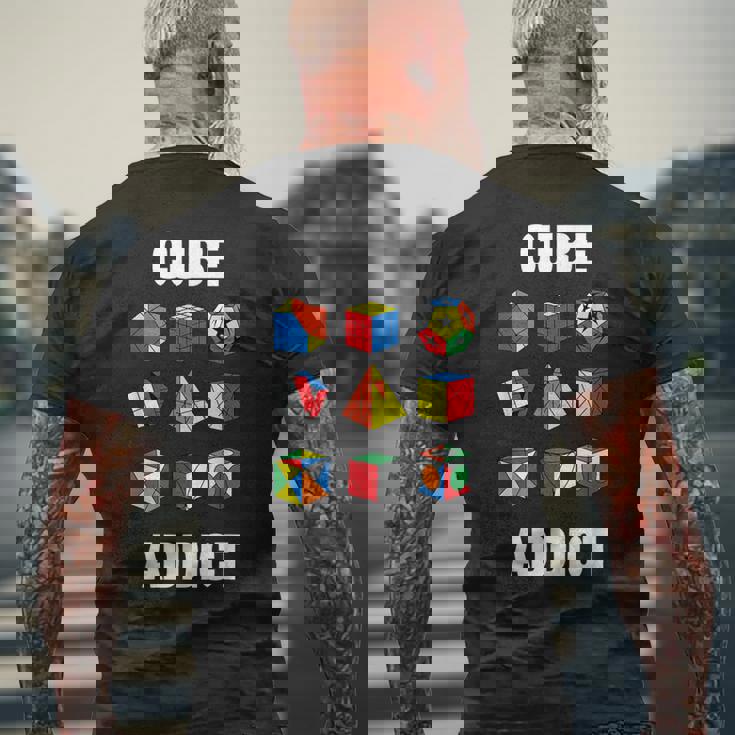 スピードキューブパズル キューバーキューブ キッズ メンズTシャツ バックプリント 高齢者への贈り物