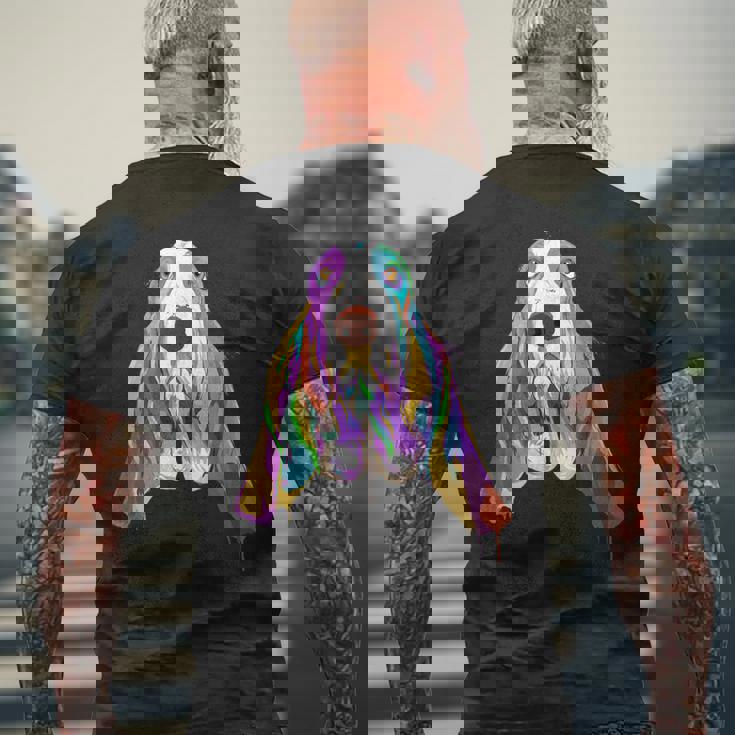 スプラッシュドッグ バセットハウンド メンズTシャツ バックプリント 高齢者への贈り物