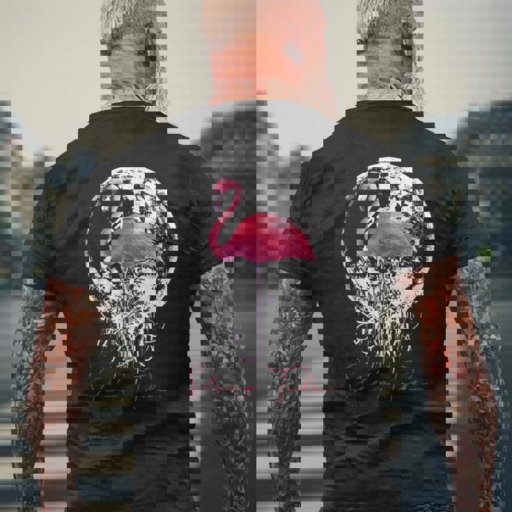 スリープトークンフラミンゴバイブス メンズTシャツ バックプリント 高齢者への贈り物