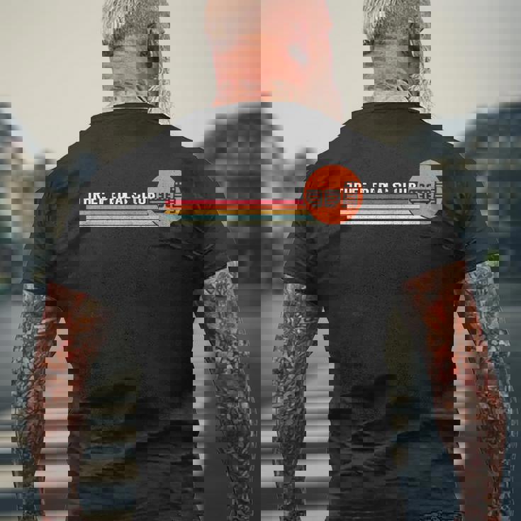 スリーペダル クラブ ドライバー マニュアル トランスミッション 車 3ペダル メンズTシャツ バックプリント 高齢者への贈り物