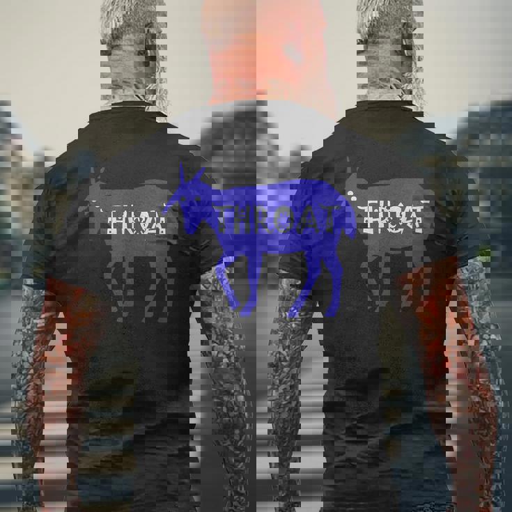 スロートヤギ メンズTシャツ バックプリント 高齢者への贈り物