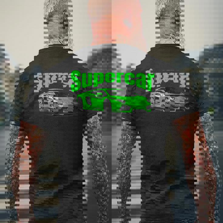 スー スポーツカー マッスルカー レースカー メンズTシャツ バックプリント 高齢者への贈り物