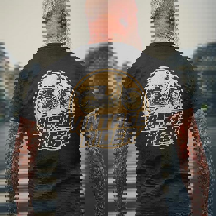 スーパーカブ C100 原付バイク ヴィンテージ ライダー レトロジャパン メンズTシャツ バックプリント 高齢者への贈り物