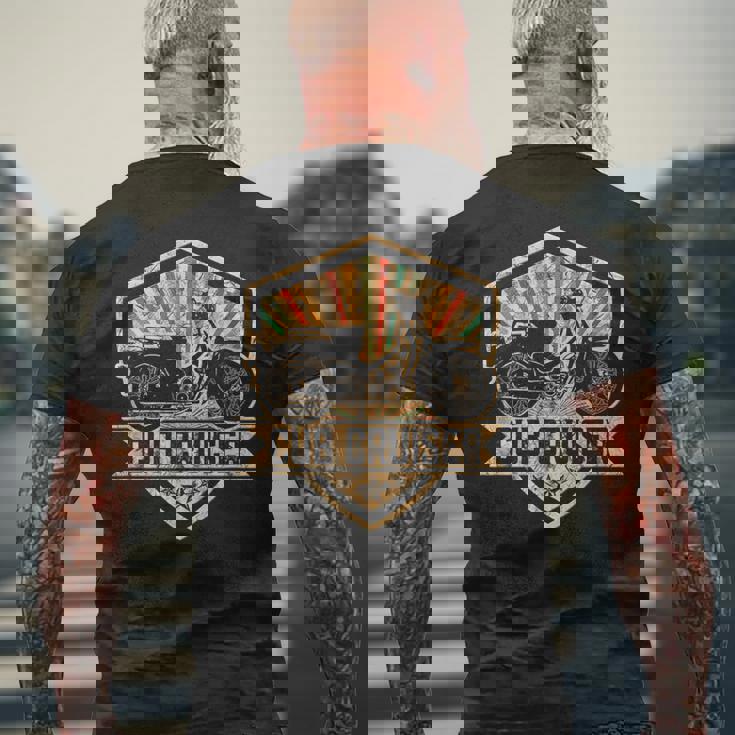 スーパーカブクルーザー C100 原付バイク レトロジャパン メンズTシャツ バックプリント 高齢者への贈り物