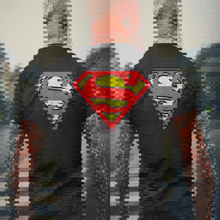 スーパーマン レジェンダリー クラシック ロゴ メンズTシャツ バックプリント 高齢者への贈り物