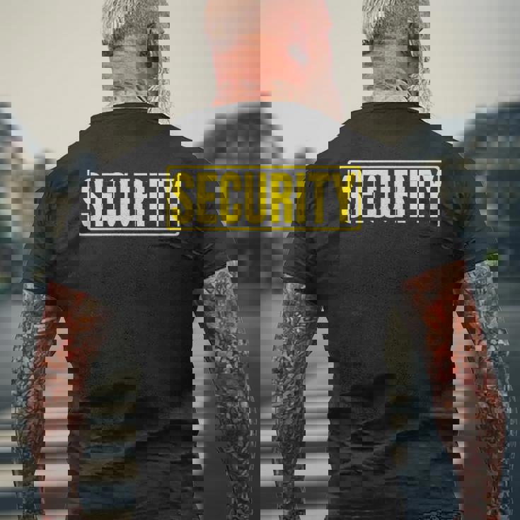 セキュリティ イベント スタッフ紛失防止ガード 保護 メンズTシャツ バックプリント 高齢者への贈り物