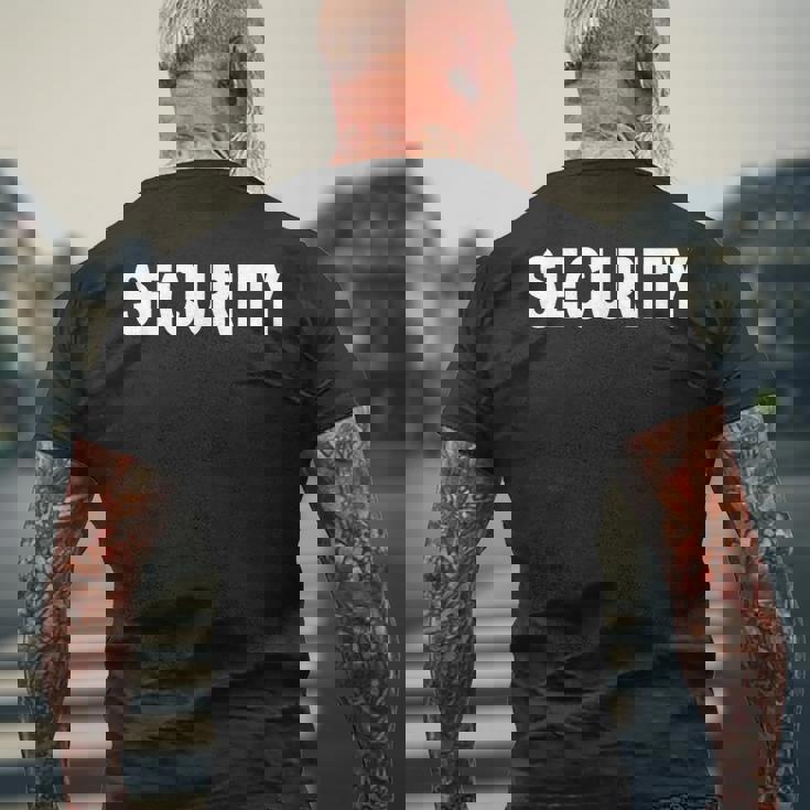 セキュリティガード イベント安全 メンズTシャツ バックプリント 高齢者への贈り物