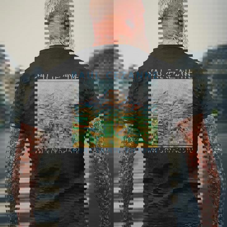 セザンヌ 面白いtシャツ アート 印象派 絵画 メンズ レディース 面白い 服 美術 油彩画 メンズTシャツ バックプリント 高齢者への贈り物