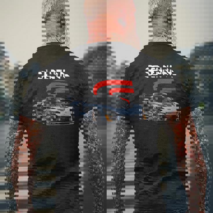 セナスー メンズTシャツ バックプリント 高齢者への贈り物