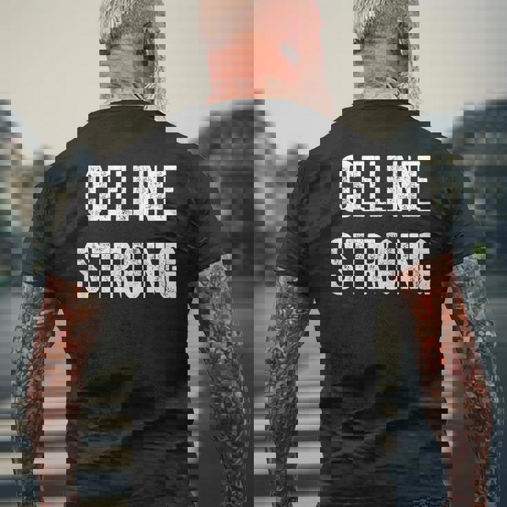 セリーヌストロングセリーヌサポーター メンズTシャツ バックプリント 高齢者への贈り物